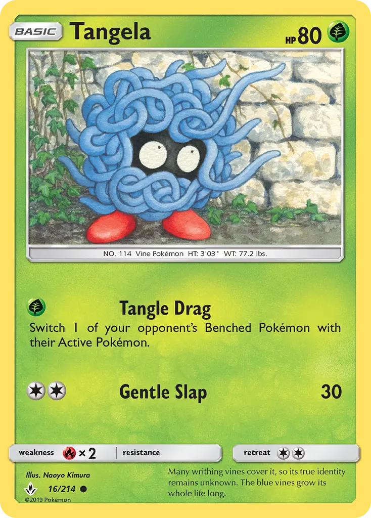 Tangela, Pokémon card