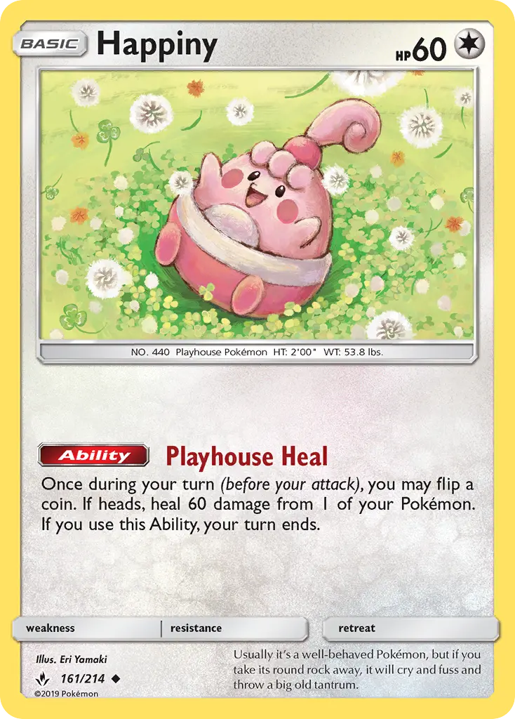 Happiny, Pokémon card