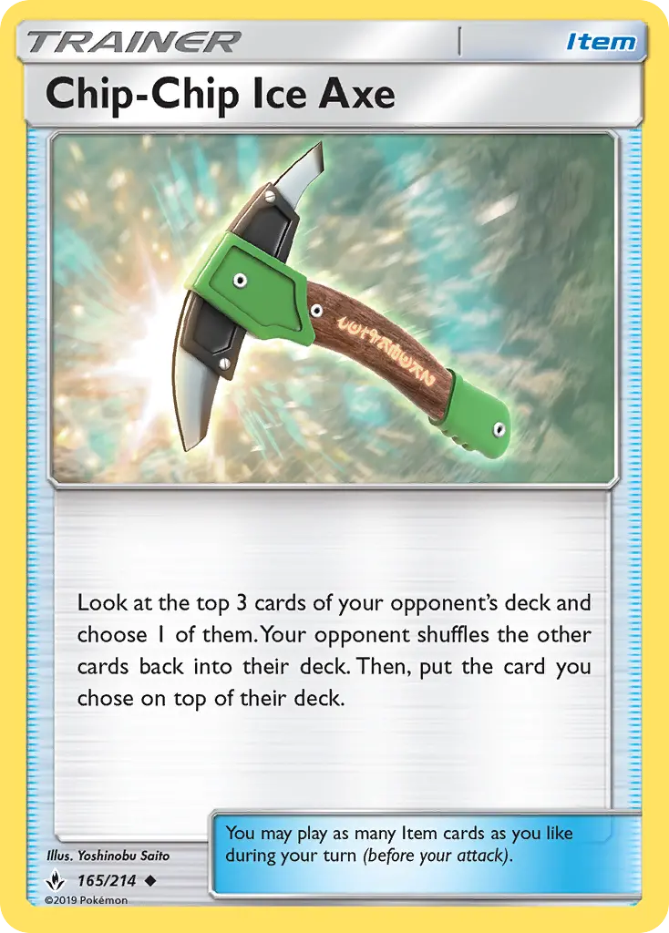 Chip-Chip Ice Axe, Pokémon card