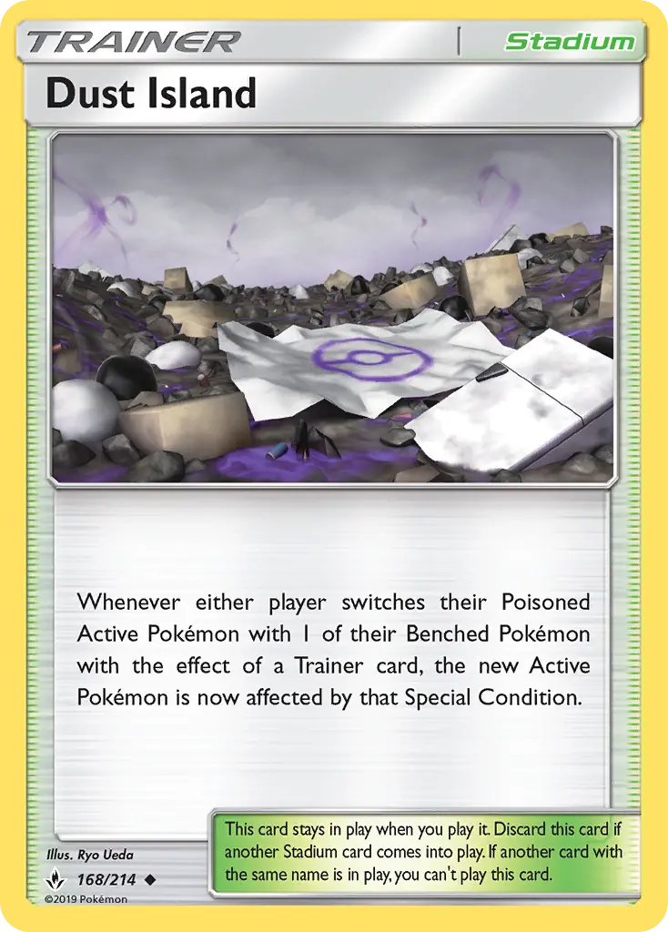 Dust Island, Pokémon card