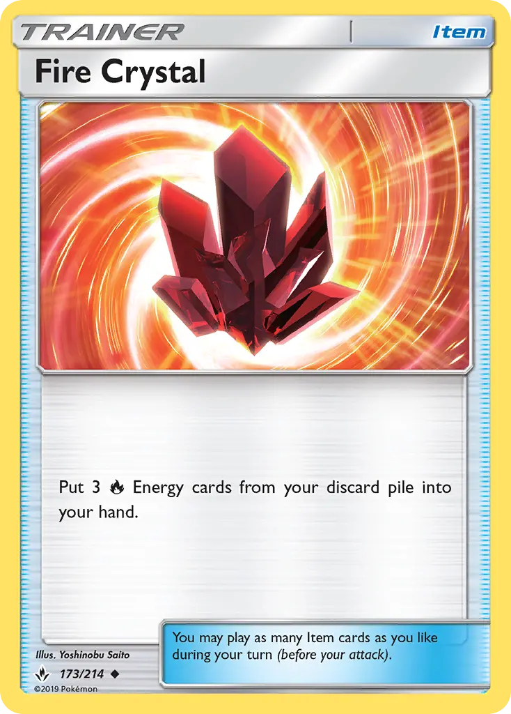 Fire Crystal, Pokémon card