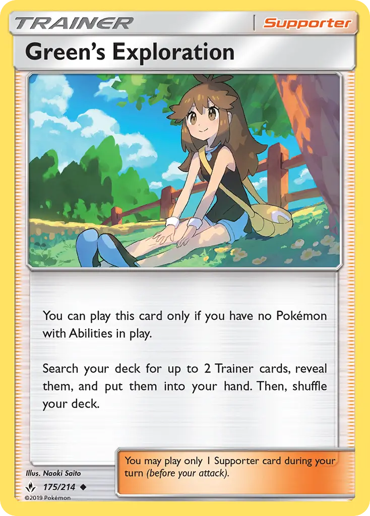 Green’s Exploration, Pokémon card