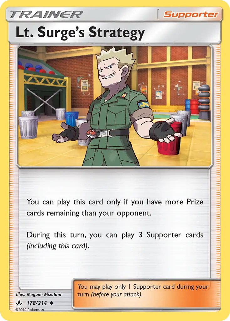 Lt. Surge’s Strategy, Pokémon card