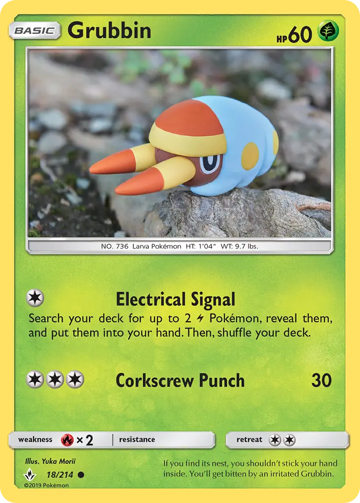 Grubbin, Pokémon card