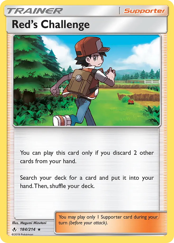 Red’s Challenge, Pokémon card
