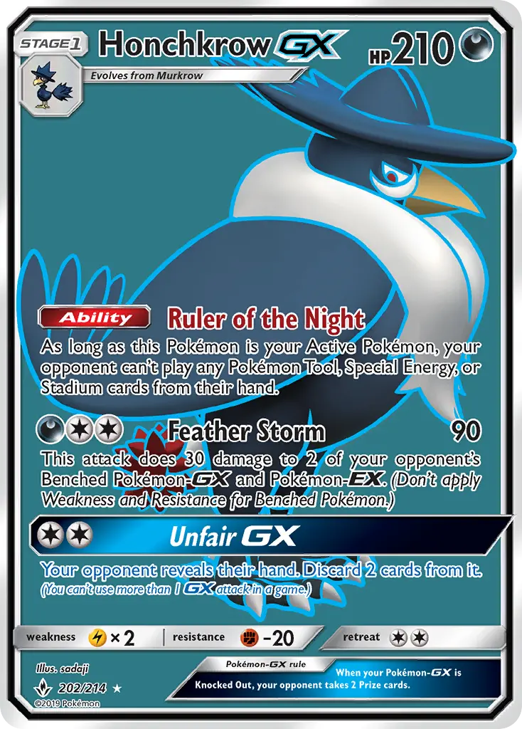 Honchkrow GX, Pokémon card