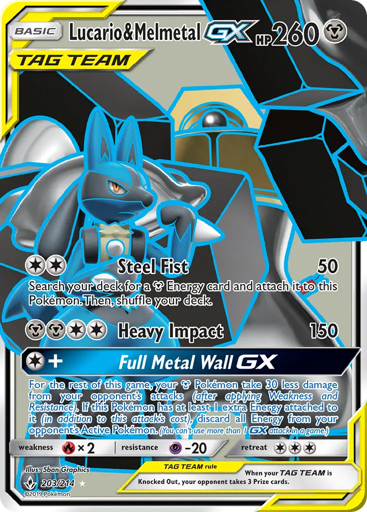 Lucario & Melmetal GX, Pokémon card