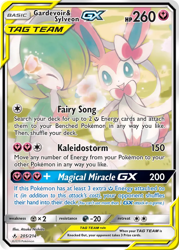 Gardevoir & Sylveon GX, Pokémon card