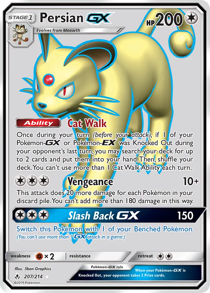 Persian GX, Pokémon card