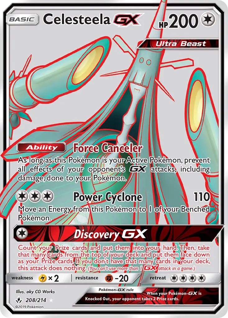 Celesteela GX, Pokémon card