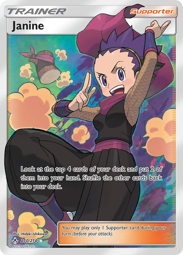 Janine, Pokémon card