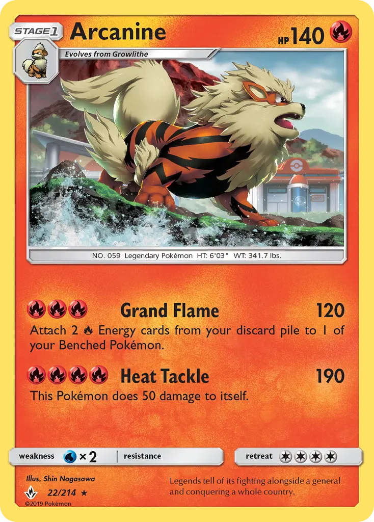 Arcanine, Pokémon card