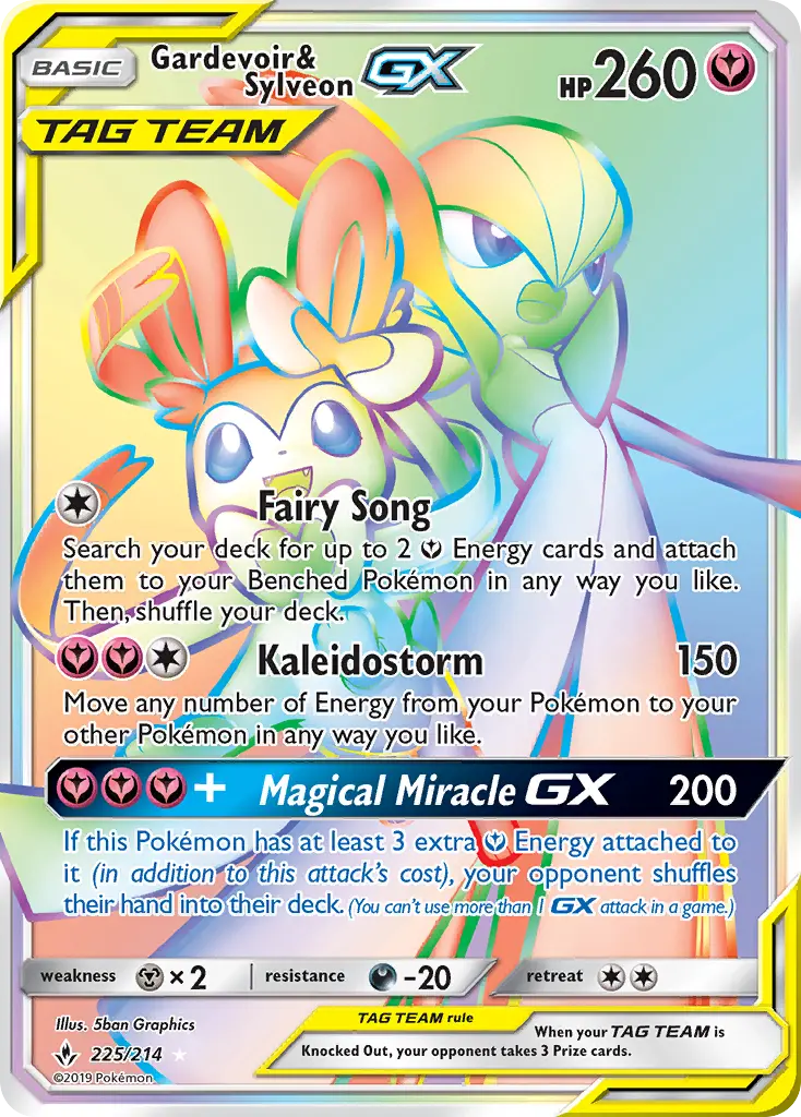 Gardevoir & Sylveon GX, Pokémon card