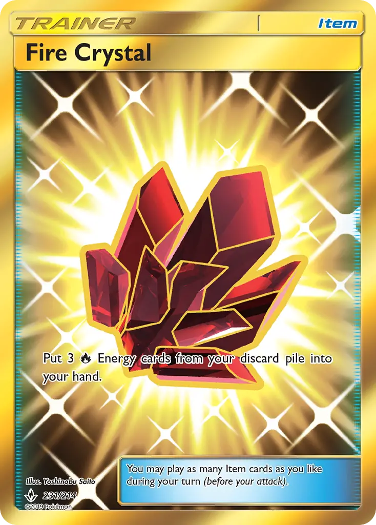 Fire Crystal, Pokémon card