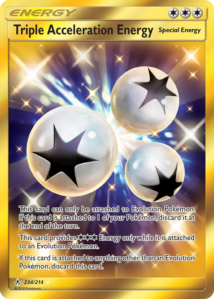 Triple Acceleration Energy, Pokémon card