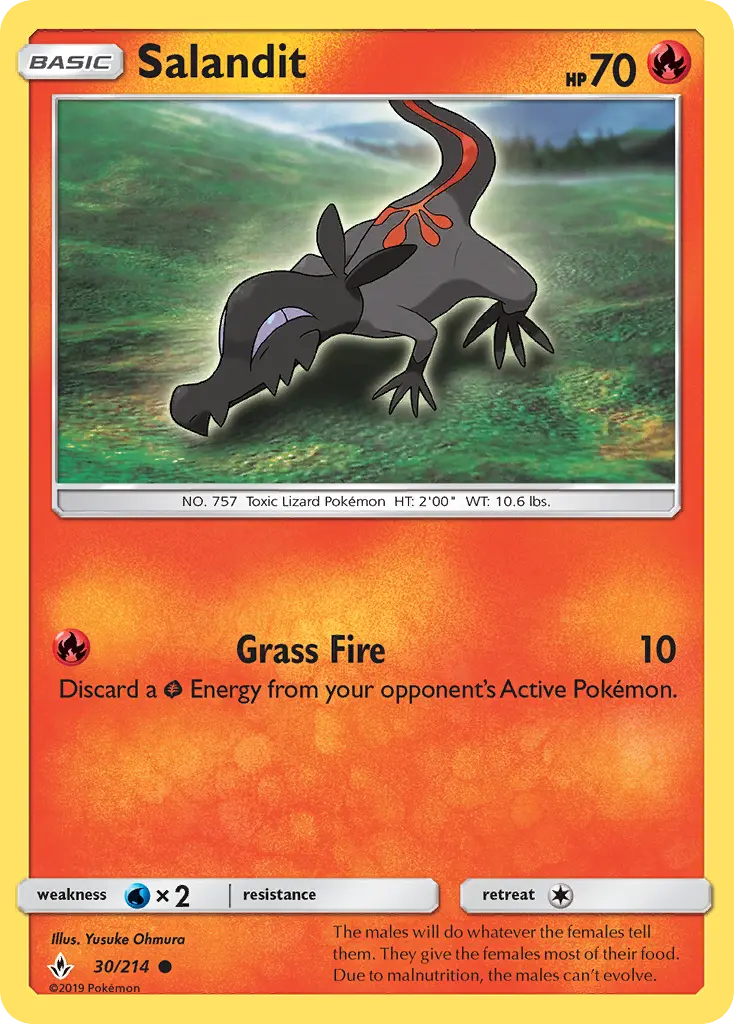 Salandit, Pokémon card