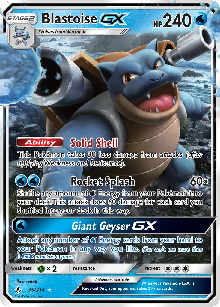Blastoise GX, Pokémon card