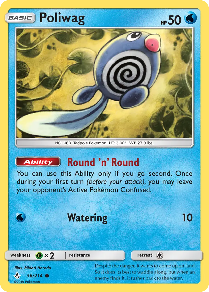 Poliwag, Pokémon card