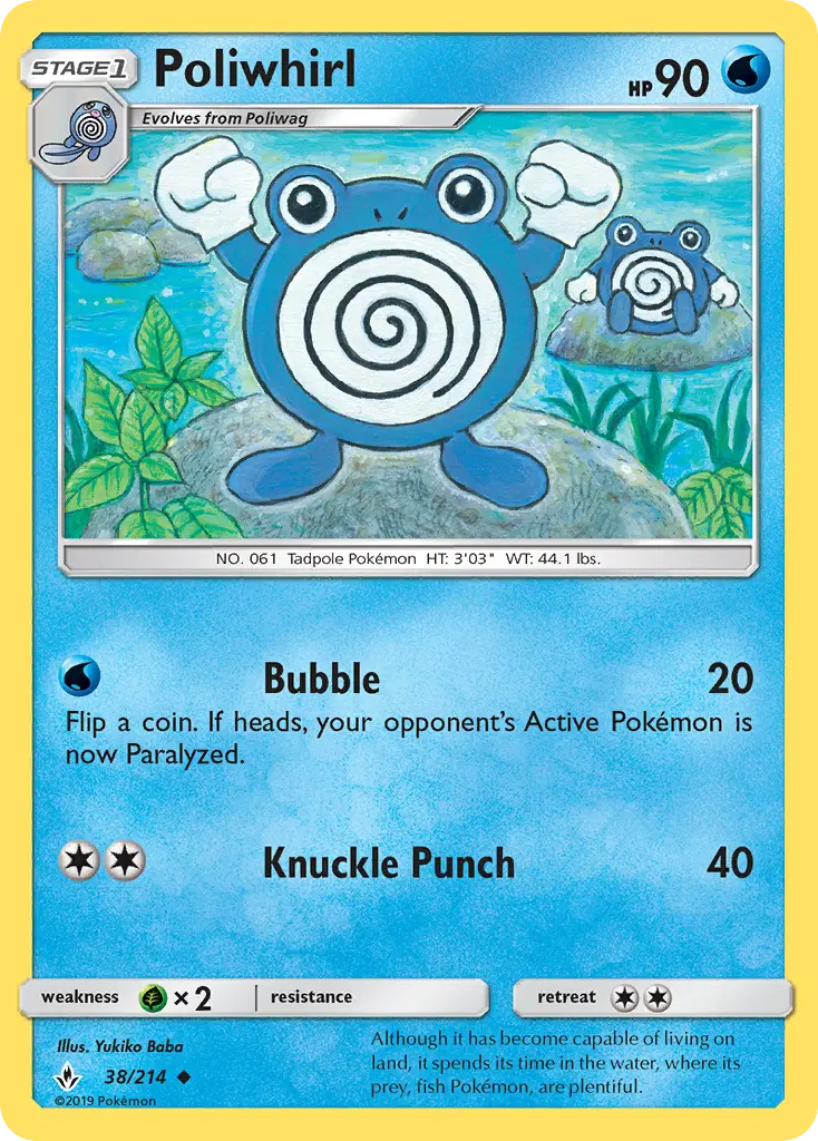 Poliwhirl, Pokémon card