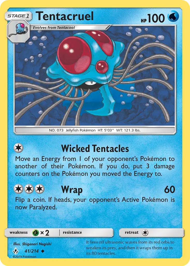 Tentacruel, Pokémon card