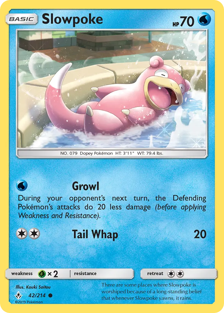 Slowpoke, Pokémon card