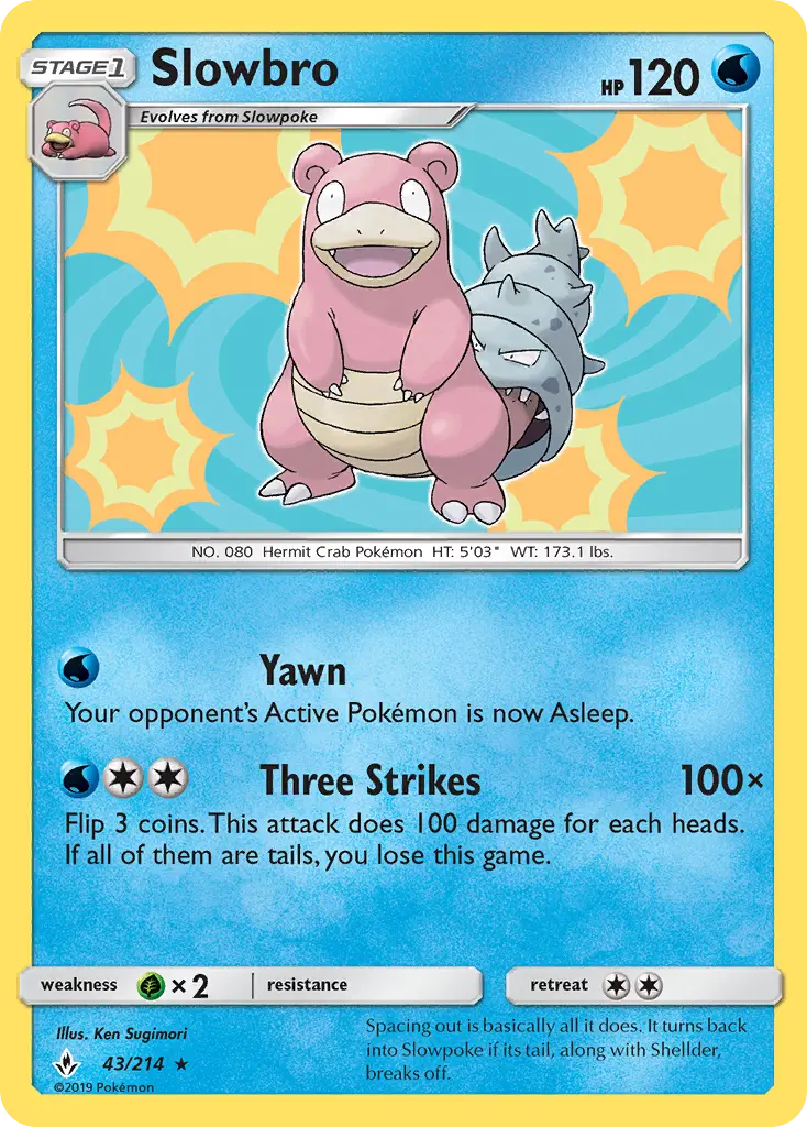 Slowbro, Pokémon card