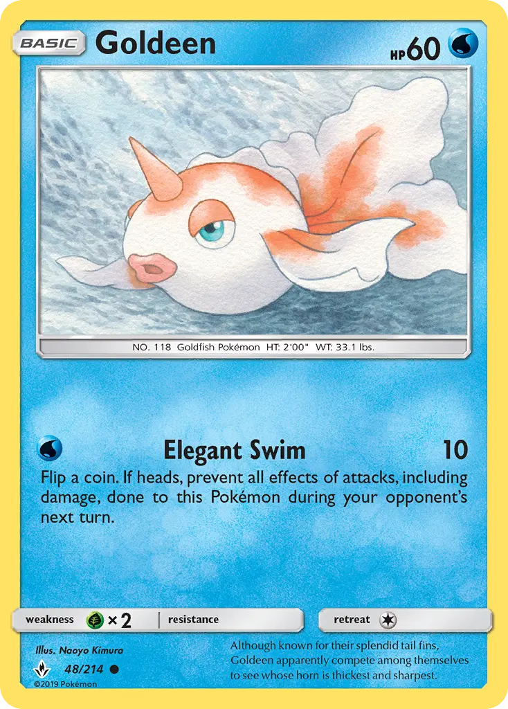 Goldeen, Pokémon card