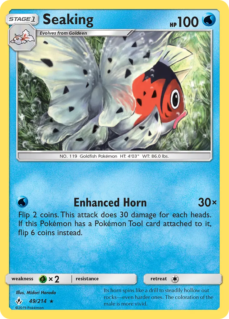 Seaking, Pokémon card