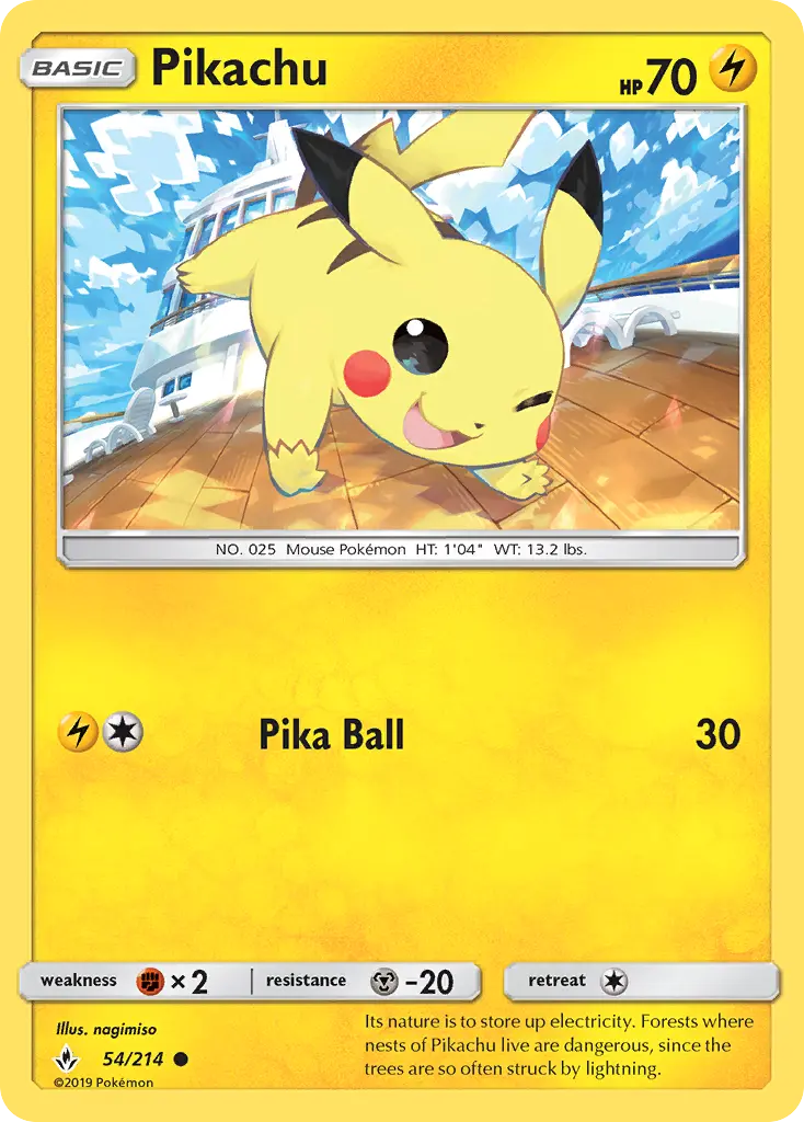 Pikachu, Pokémon card