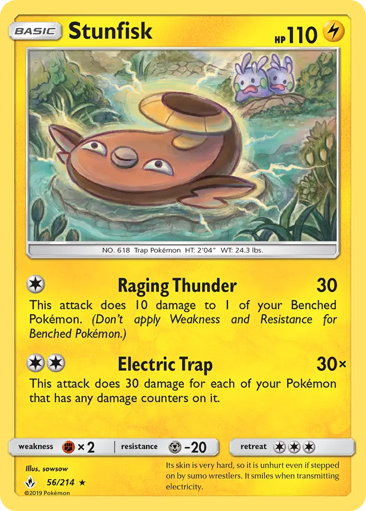 Stunfisk, Pokémon card