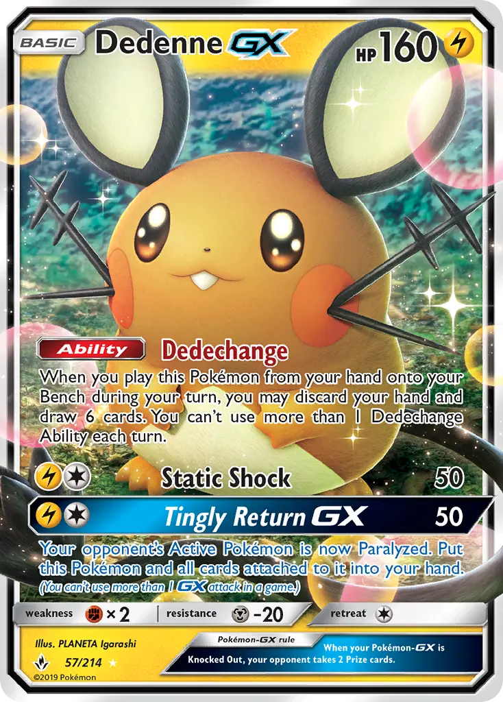 Dedenne GX, Pokémon card