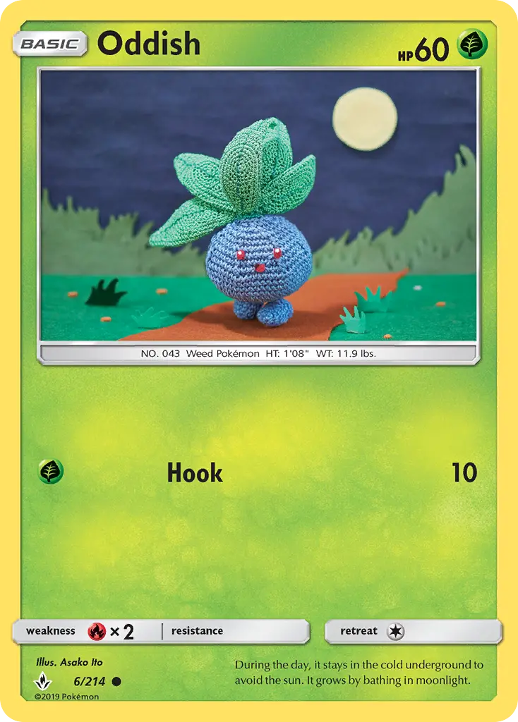 Oddish, Pokémon card
