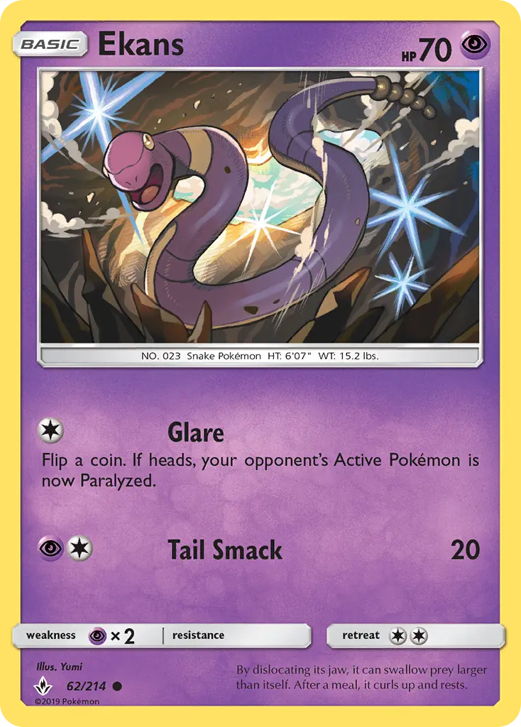 Ekans, Pokémon card
