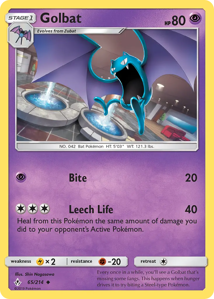 Golbat, Pokémon card