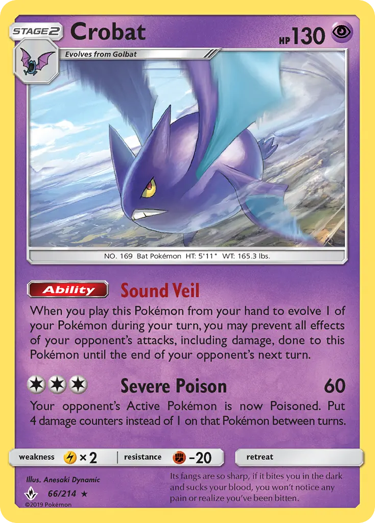 Crobat, Pokémon card