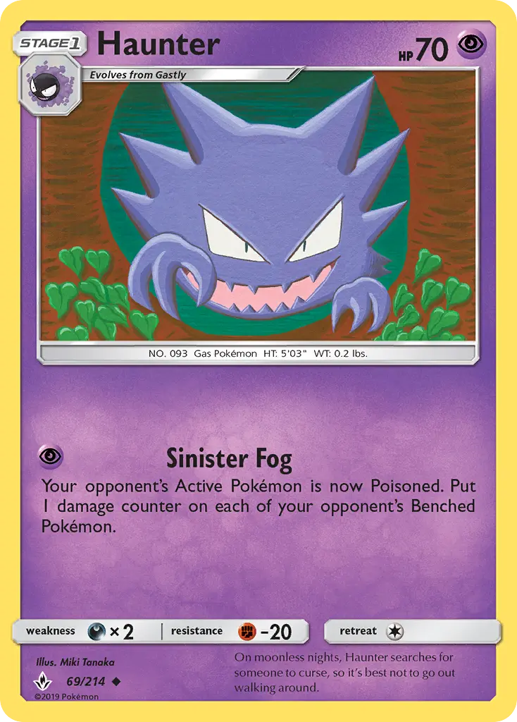 Haunter, Pokémon card