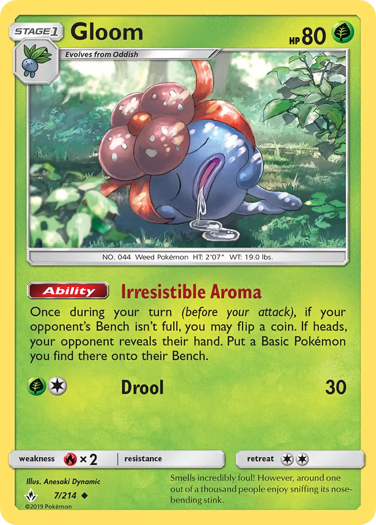 Gloom, Pokémon card