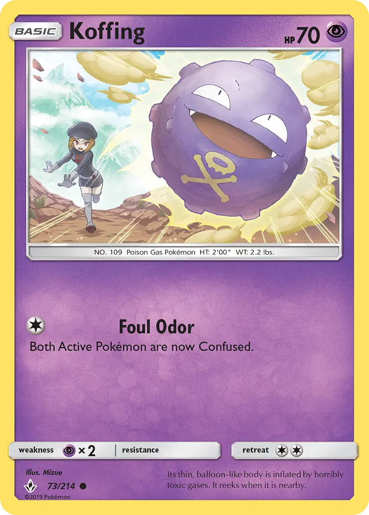 Koffing, Pokémon card