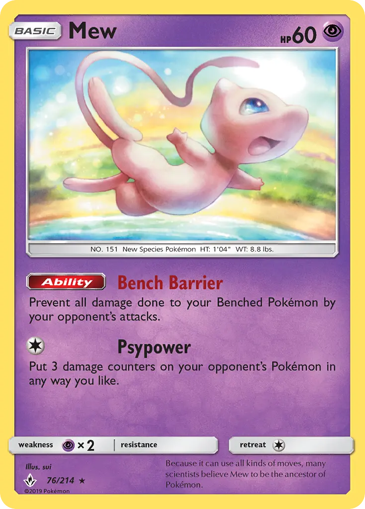 Mew, Pokémon card