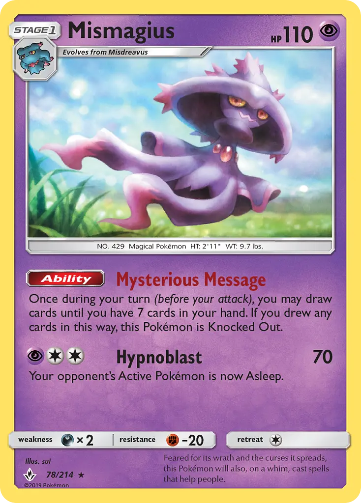 Mismagius, Pokémon card