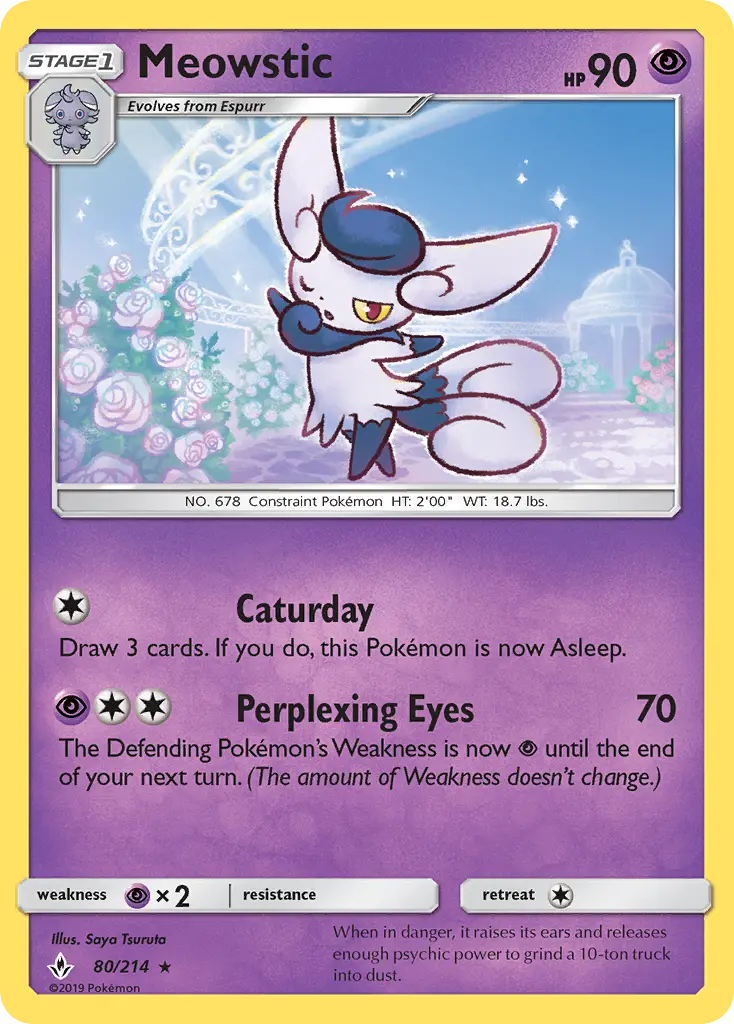 Meowstic, Pokémon card