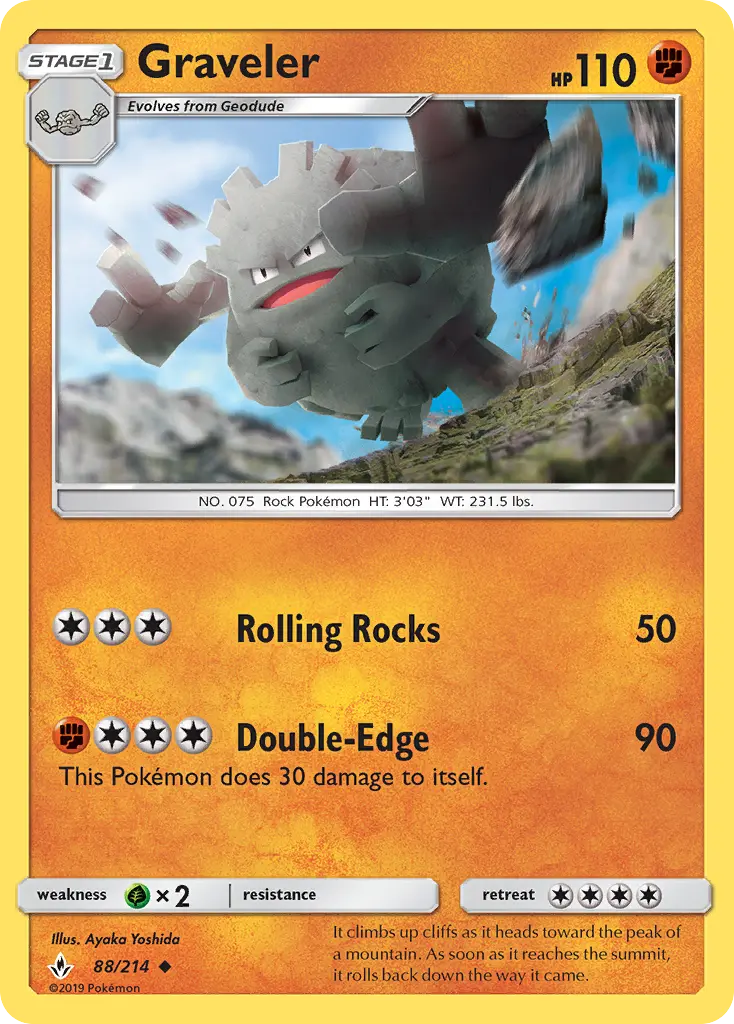 Graveler, Pokémon card