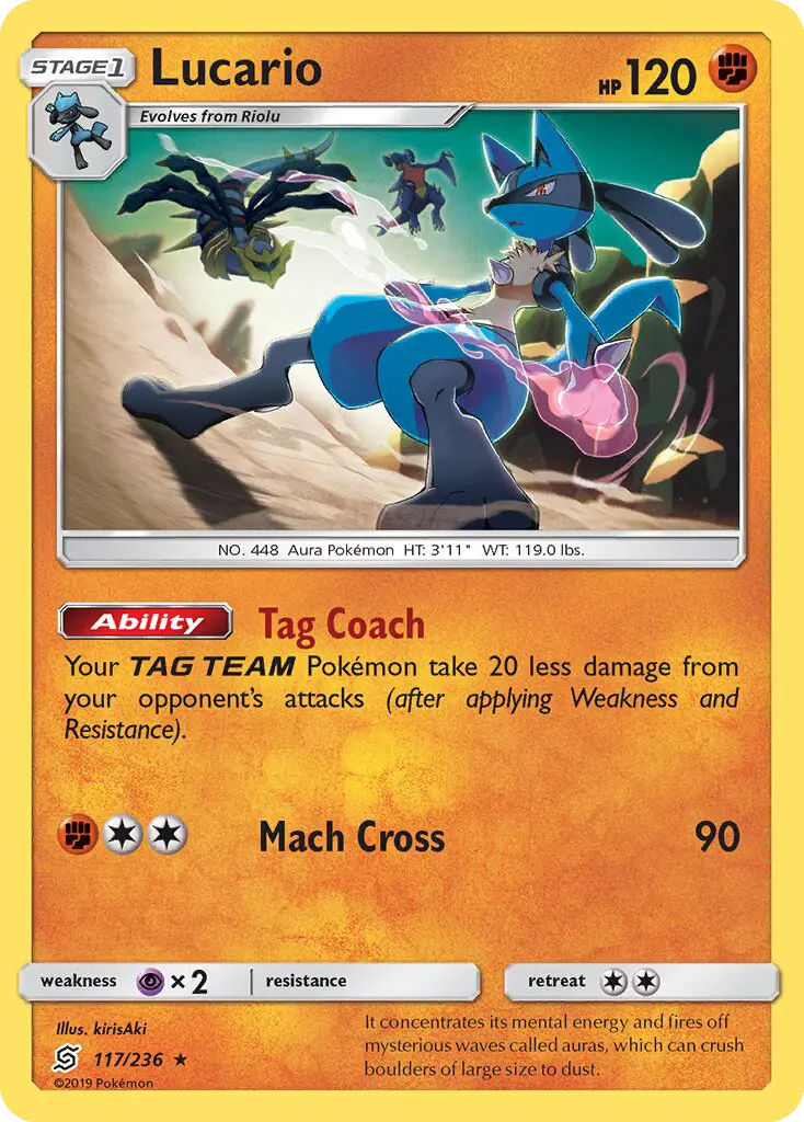 Lucario, Pokémon card
