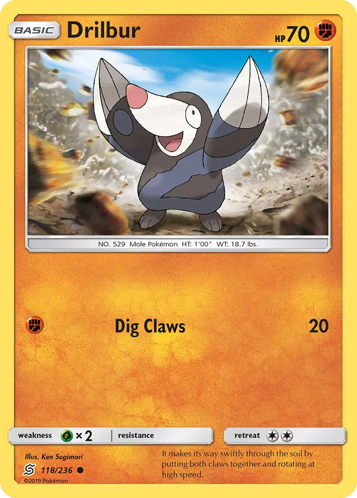 Drilbur, Pokémon card