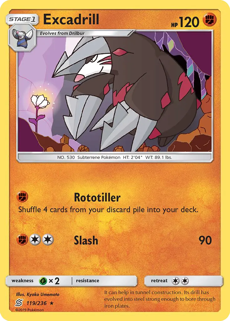 Excadrill, Pokémon card