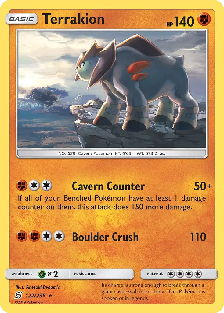 Terrakion, Pokémon card