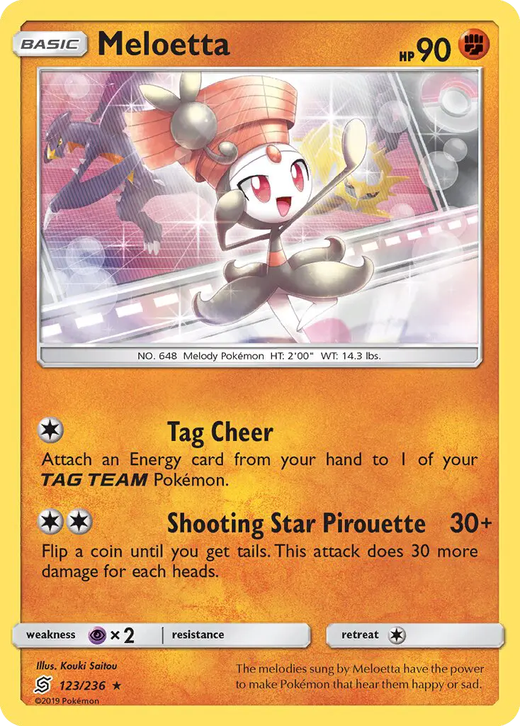 Meloetta, Pokémon card