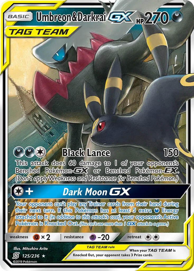 Umbreon & Darkrai GX, Pokémon card