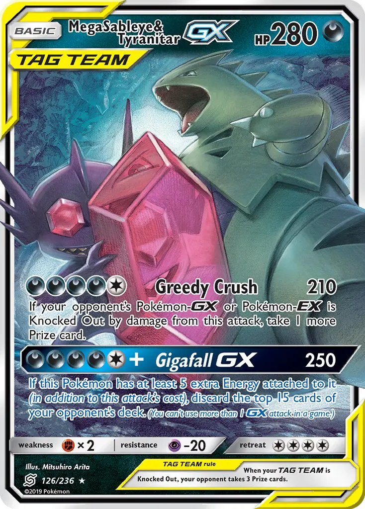 Mega Sableye & Tyranitar GX, Pokémon card