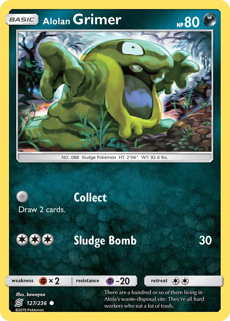 Alolan Grimer, Pokémon card